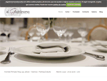 Tablet Screenshot of elgastronomorestaurante.com